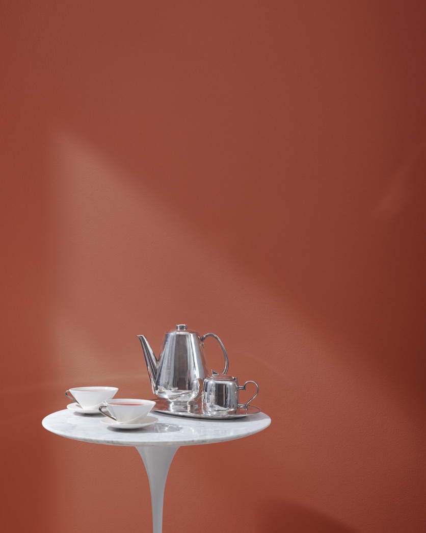 Painted wall in Mars Red 2172-20