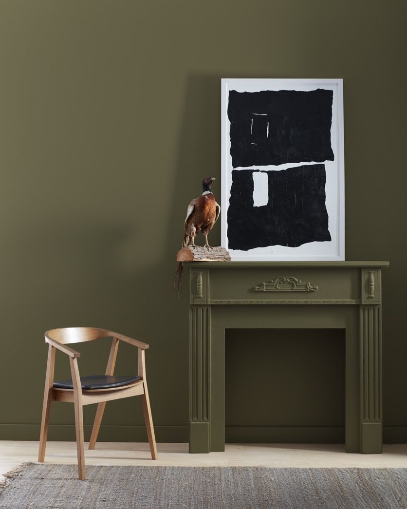 Painted wall in Mediterranean Olive 2142-10