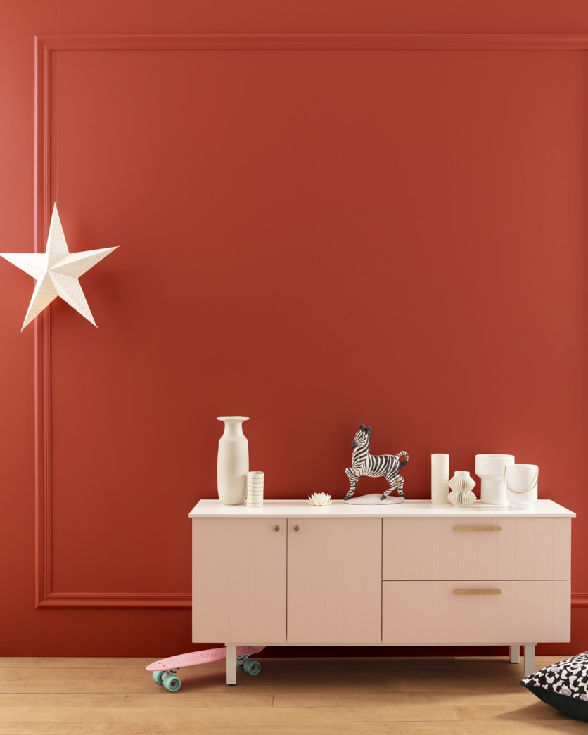Painted wall in Merlot Red 2006-10