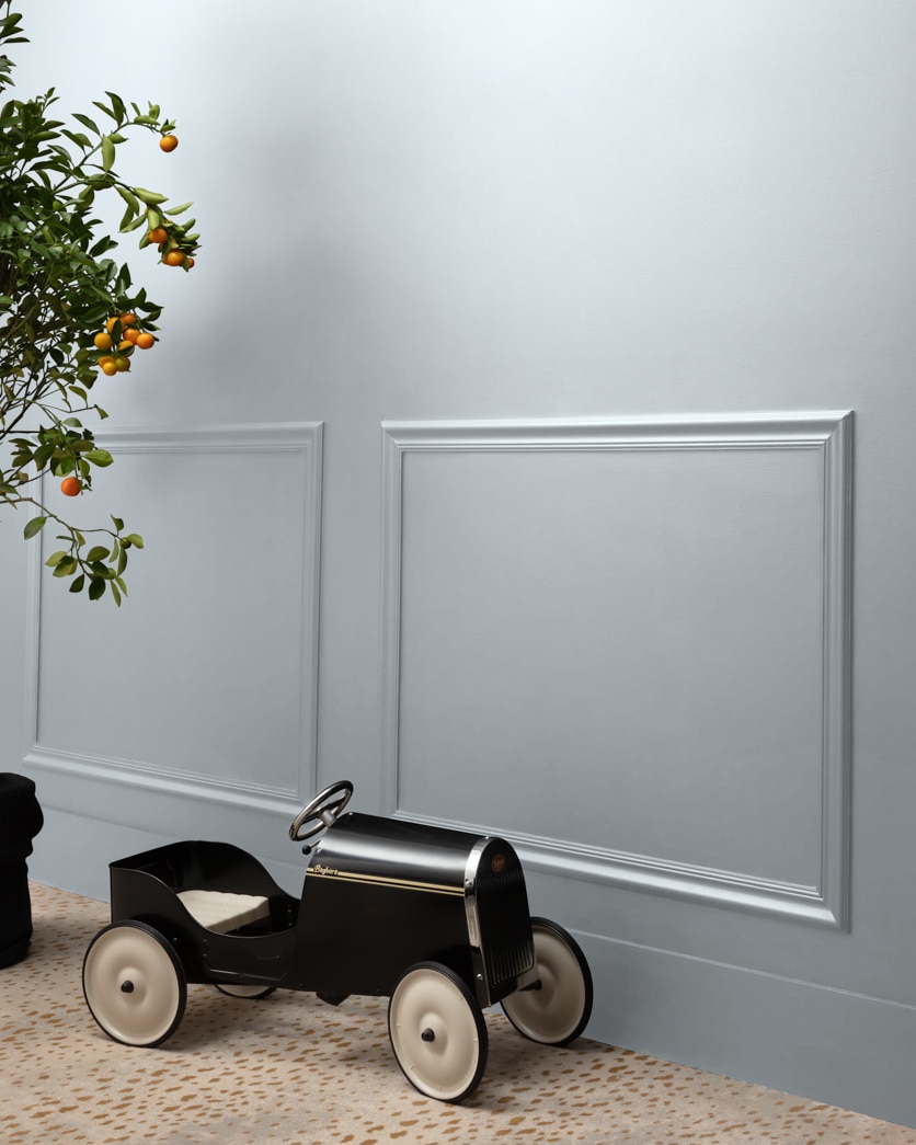 Painted wall in Metallic Silver 2132-60