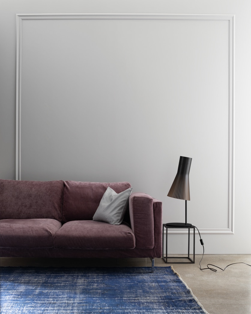 Painted wall in Metro Gray 1459