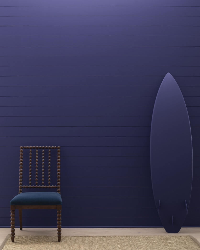Painted wall in Midnight Navy 2067-10
