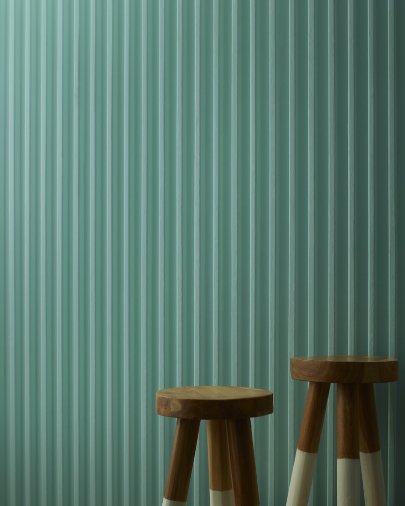 Painted wall in Mill Springs Blue HC-137