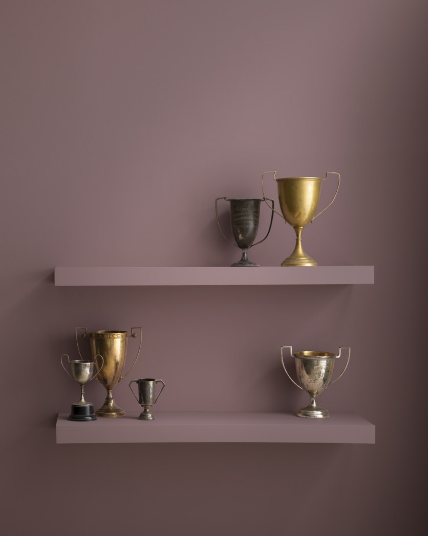 Painted wall in Mink Violet 1252