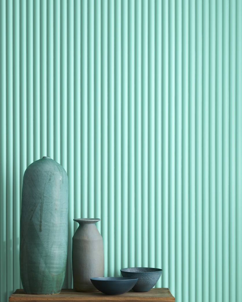 Painted wall in Misty Teal 2046-60