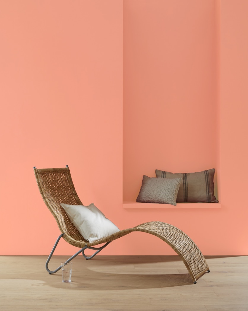 Painted wall in Monticello Peach 018