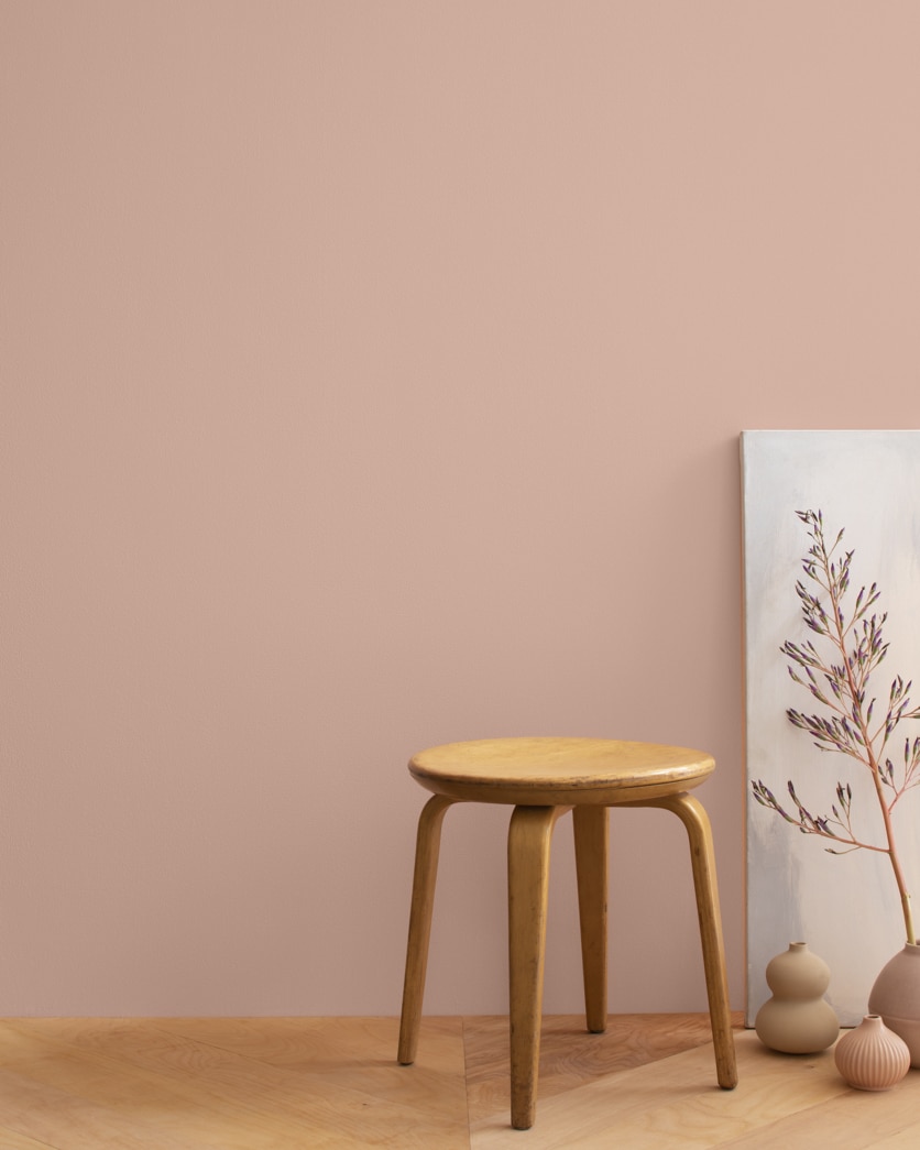 Painted wall in Monticello Rose HC-63