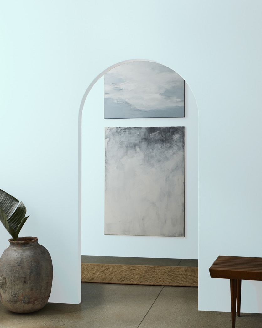 Painted wall in Morning Sky Blue 2053-70