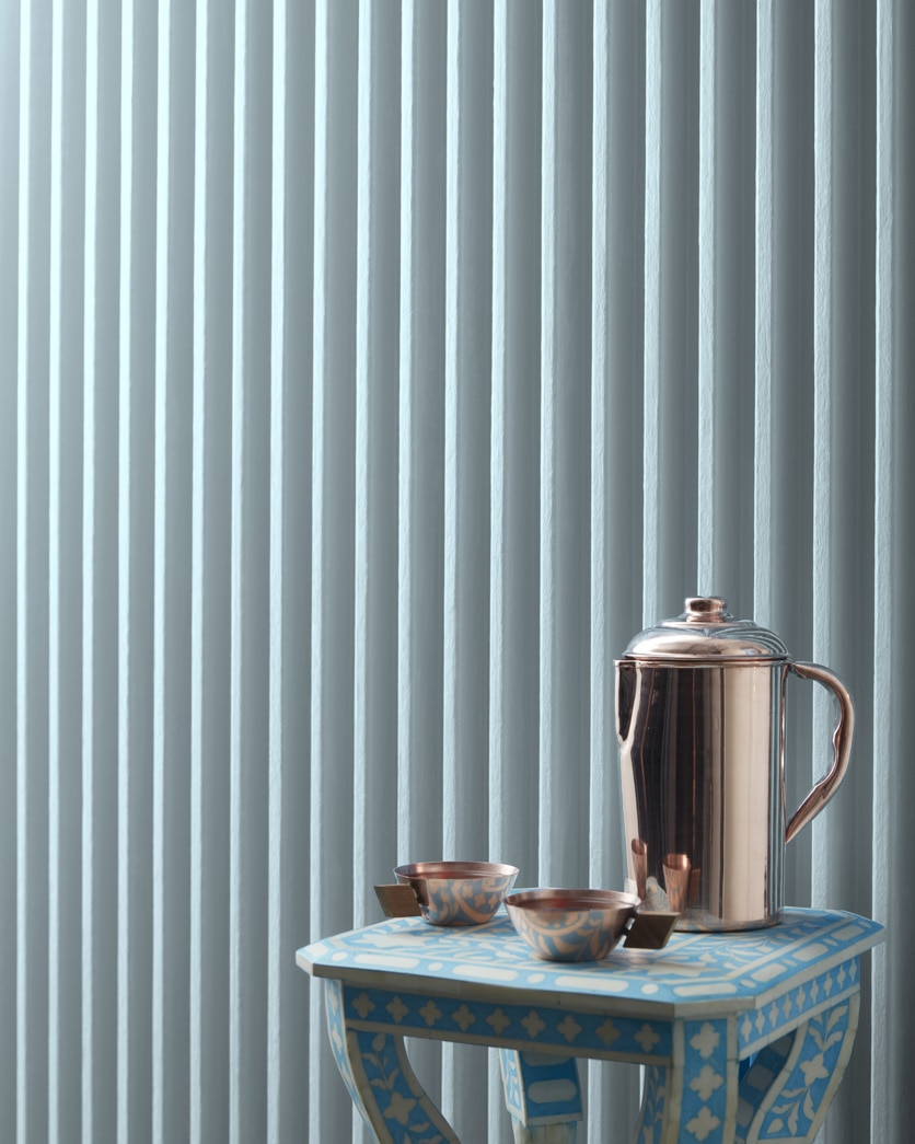 Painted wall in Mystical Blue 792
