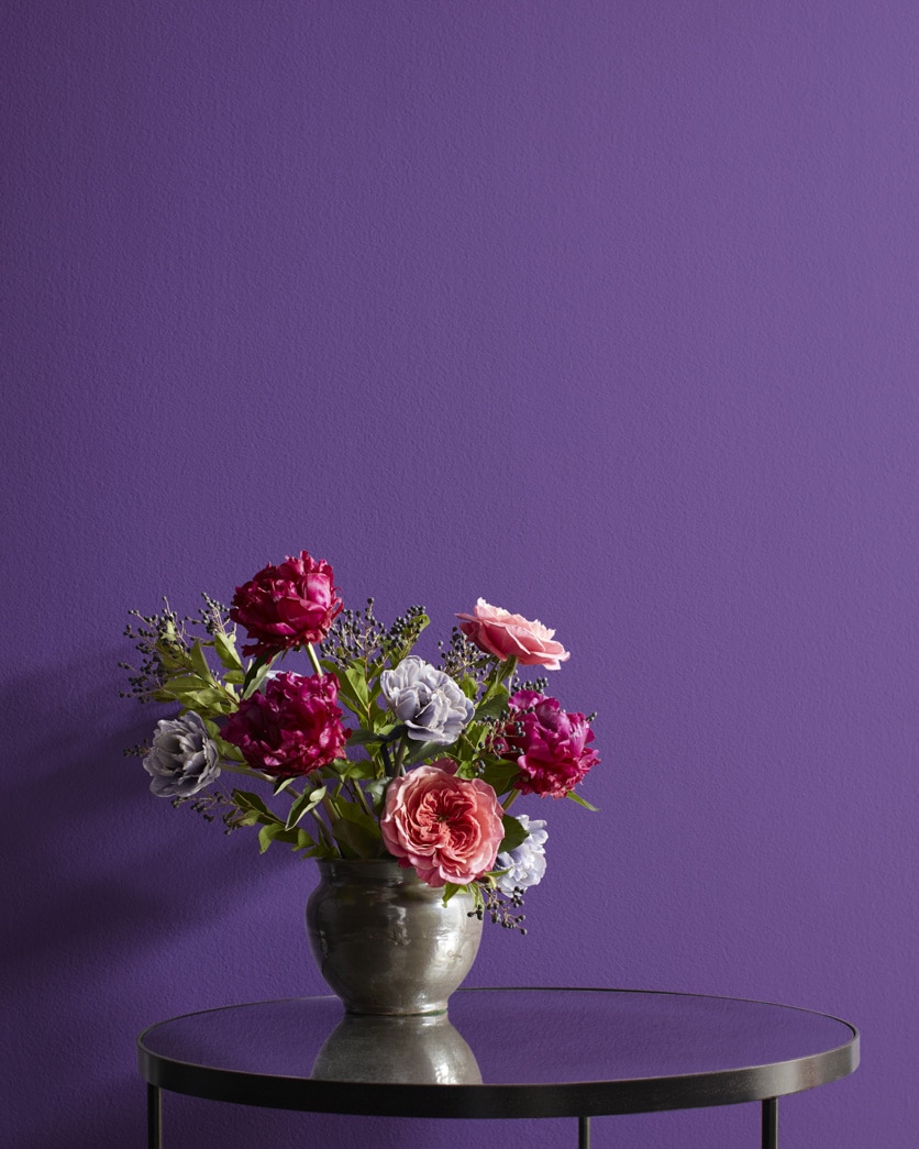 Painted wall in Mystical Grape 2071-30