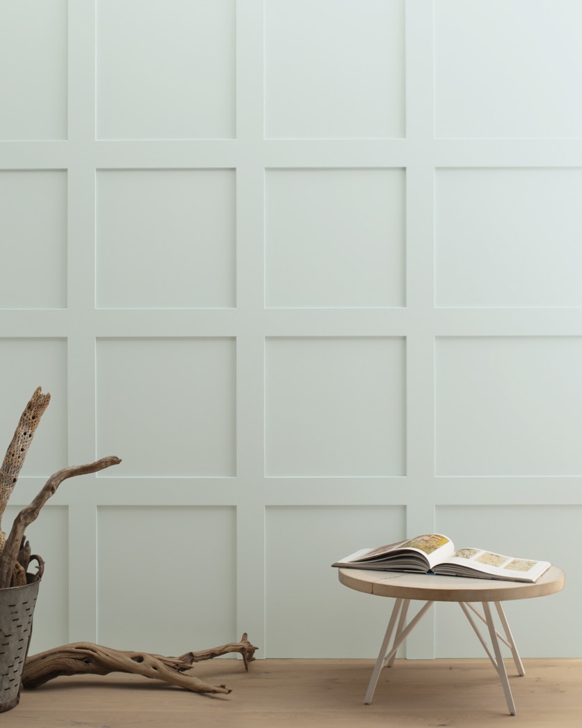 Painted wall in Nelson Blue CW-635