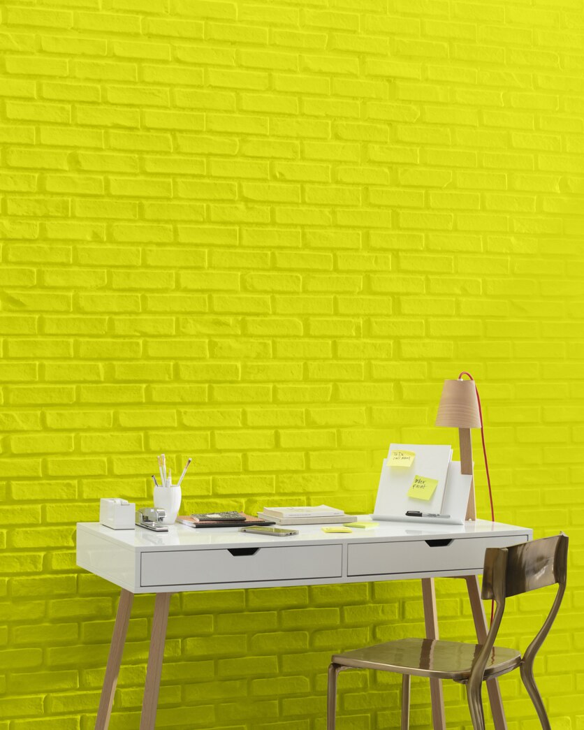 Painted wall in New Lime 2025-30
