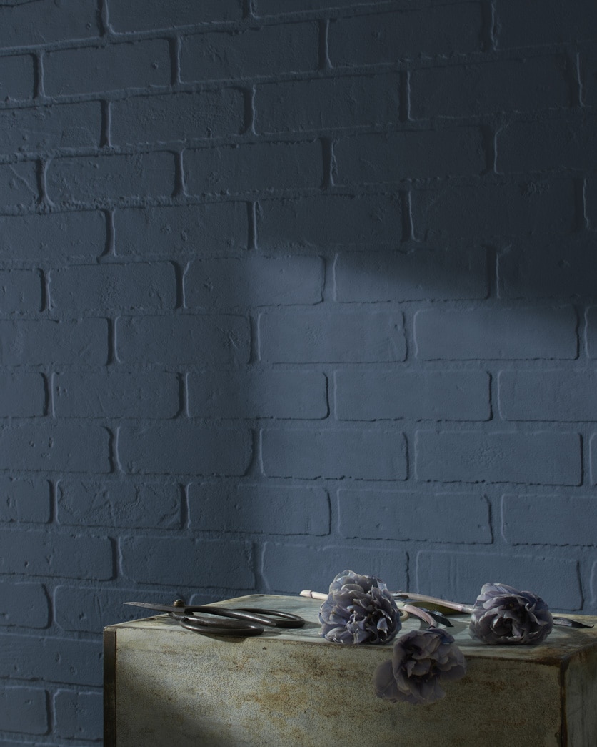 Painted wall in Newburyport Blue HC-155