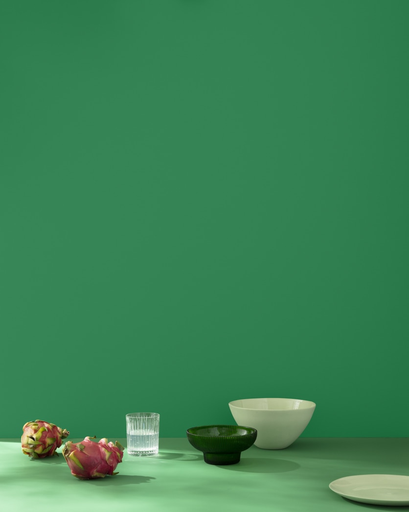 Painted wall in Nile Green 2035-30