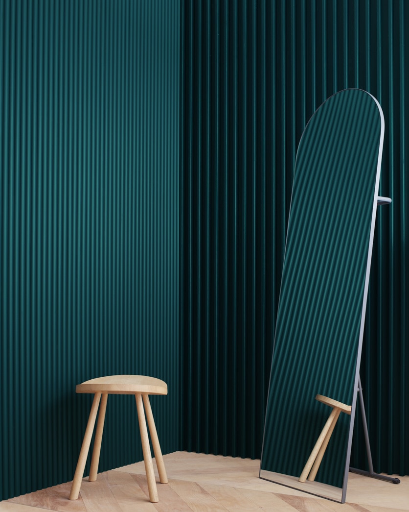 Painted wall in Oasis Blue 2049-20