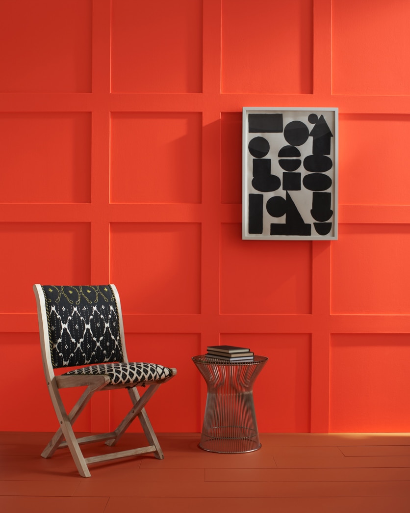 Painted wall in Orange 2011-10