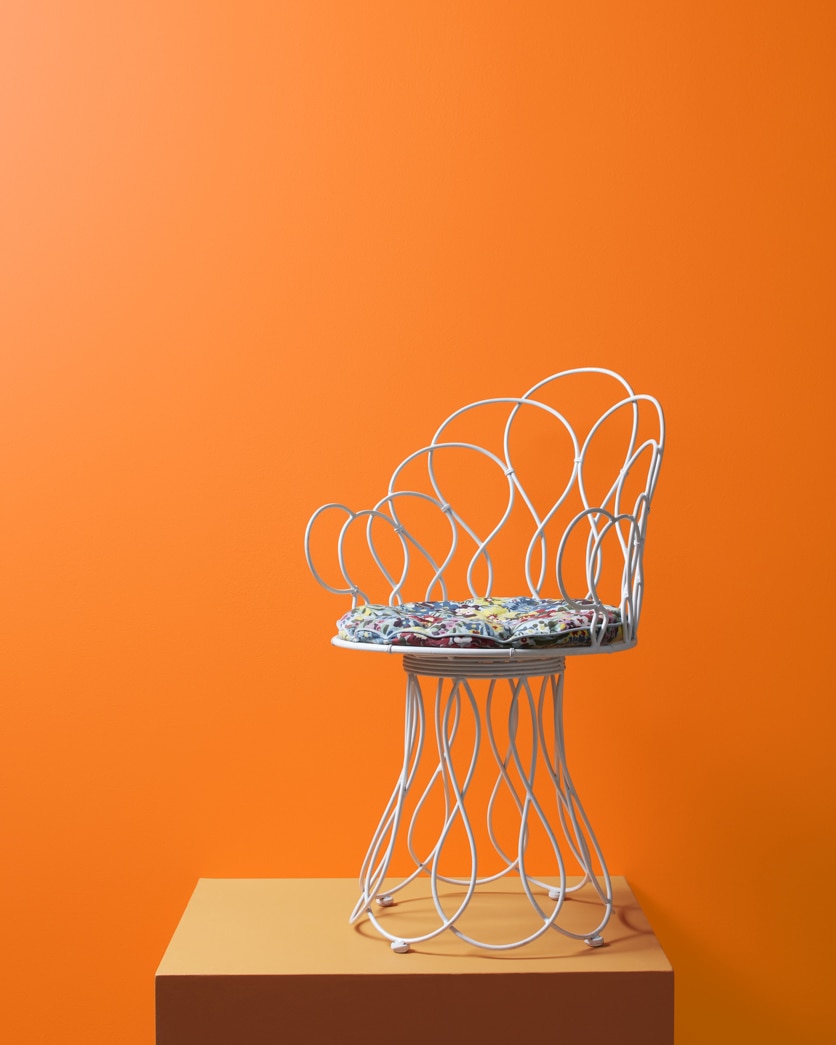 Painted wall in Orange Burst 2015-20