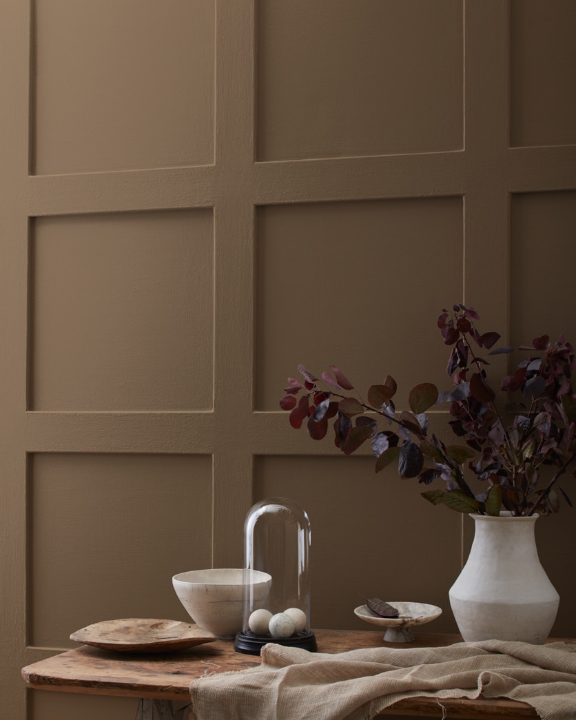 Painted wall in Otter Brown 2137-10