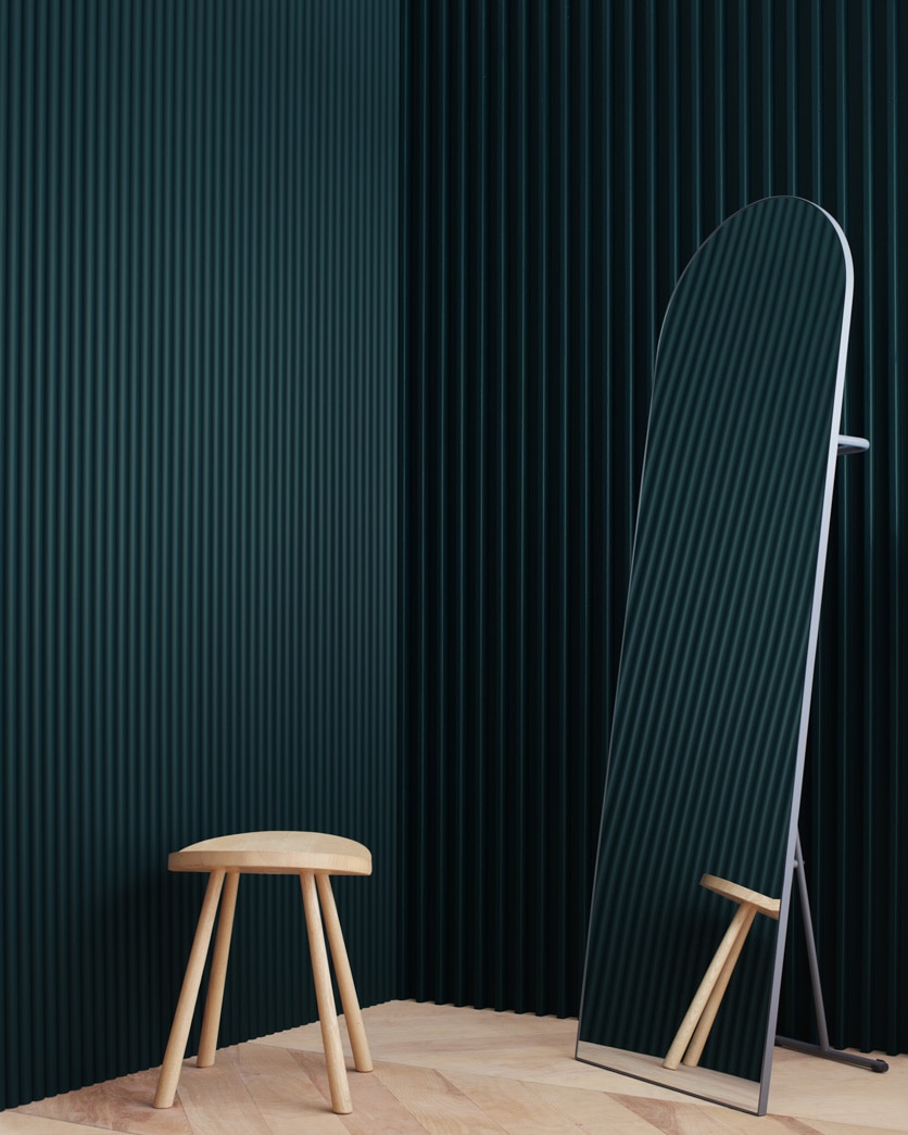 Painted wall in Pacific Sea Teal 2049-10