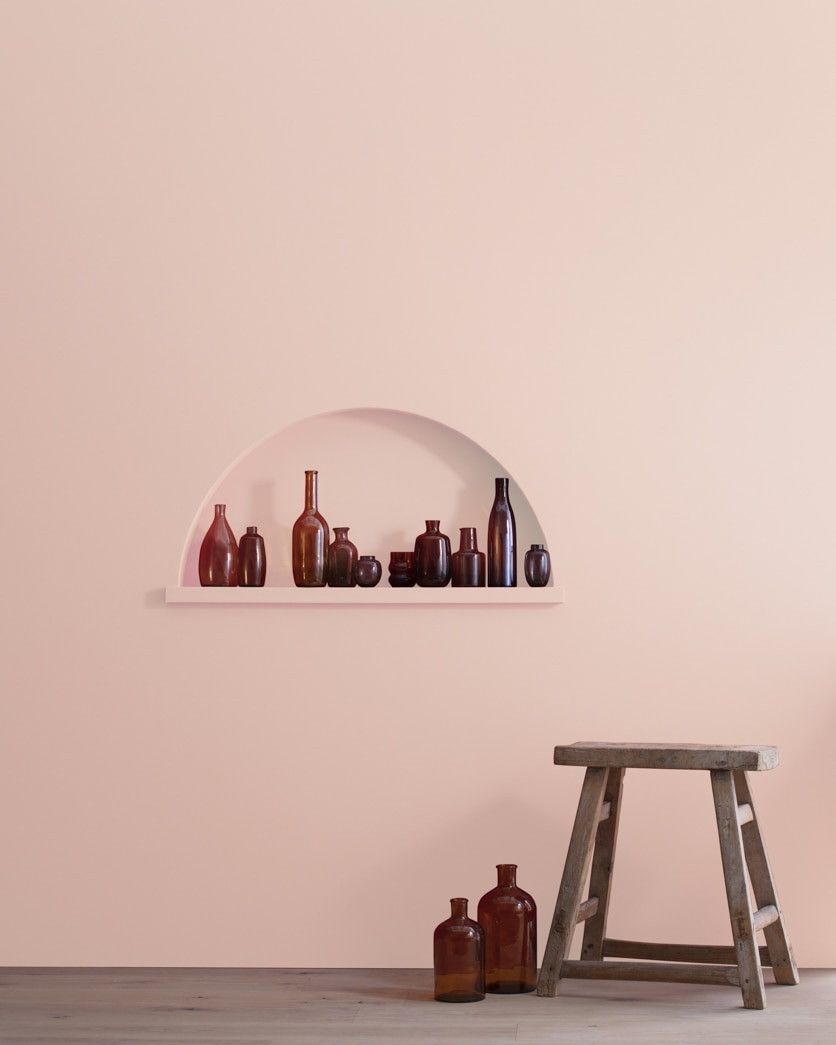 Painted wall in Pale Petal 1178