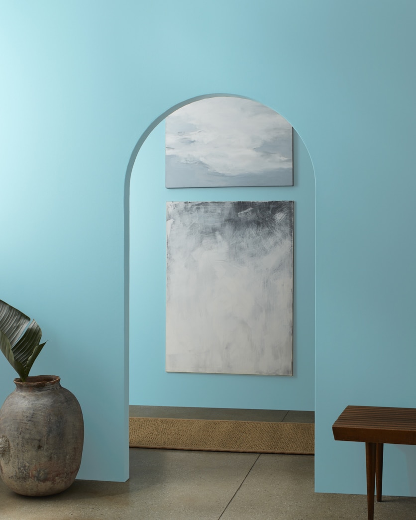 Painted wall in Passion Blue 2053-50