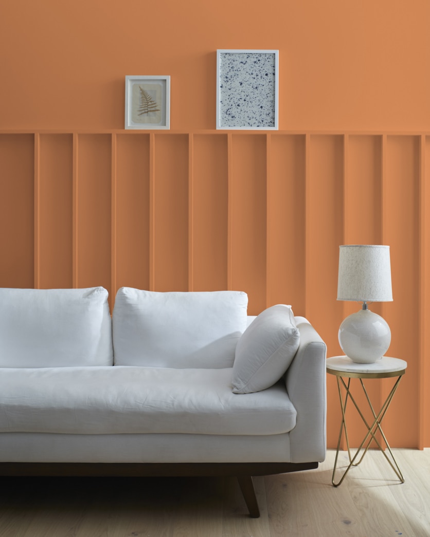Painted wall in Peach Brandy 112