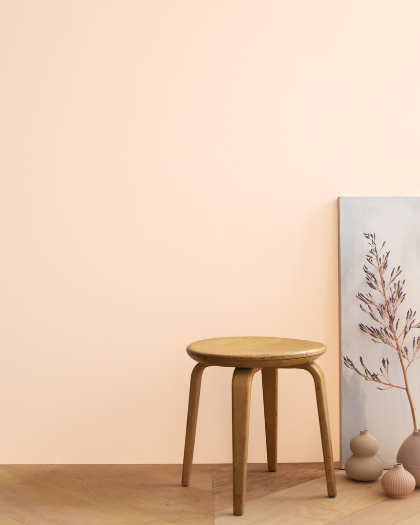 Painted wall in Peach Nectar 2168-60