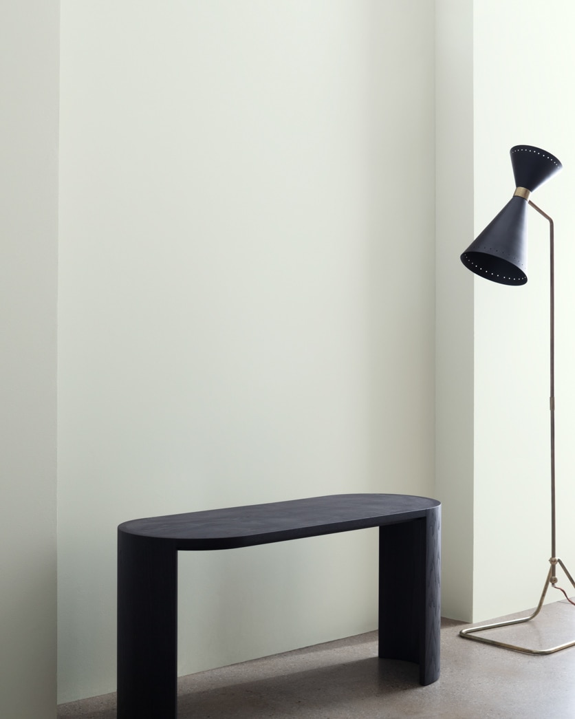 Painted wall in Pearl Gray 863
