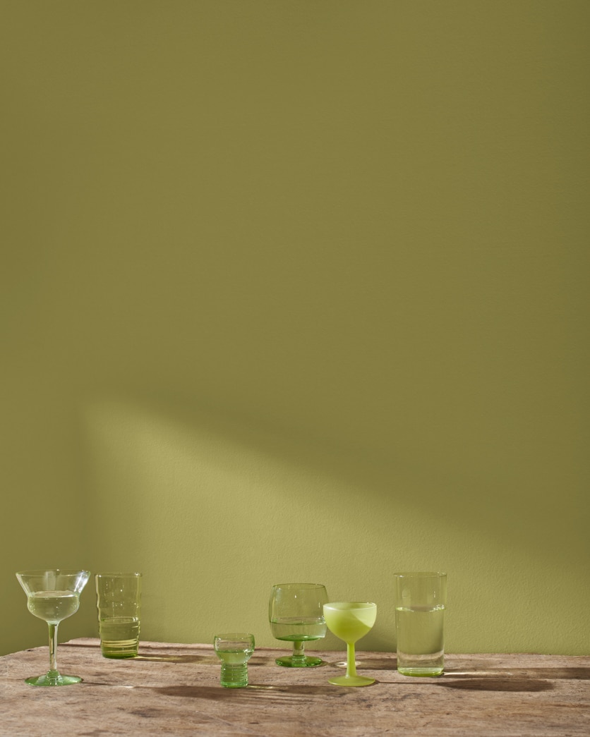 Painted wall in Perfectly Pesto CSP-895