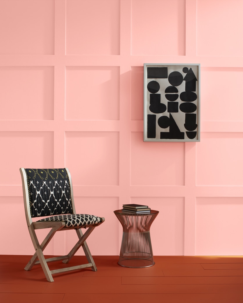 Painted wall in Perky Peach 2012-50