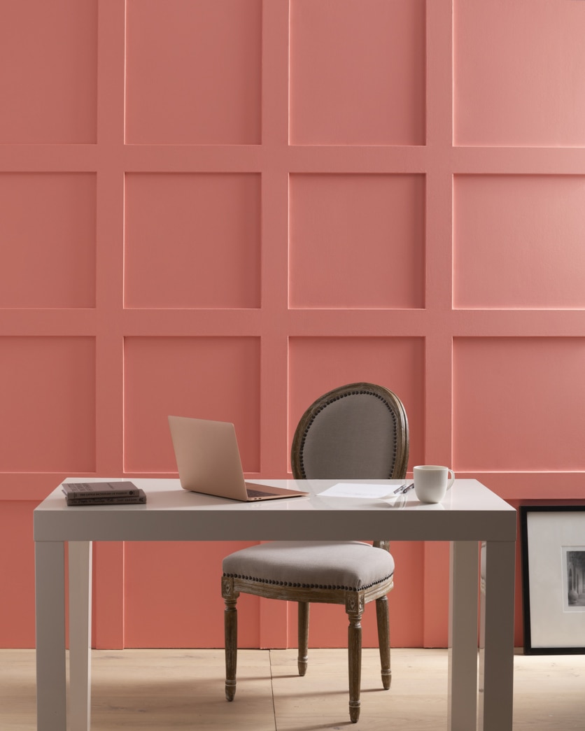 Painted wall in Persimmon 2088-40