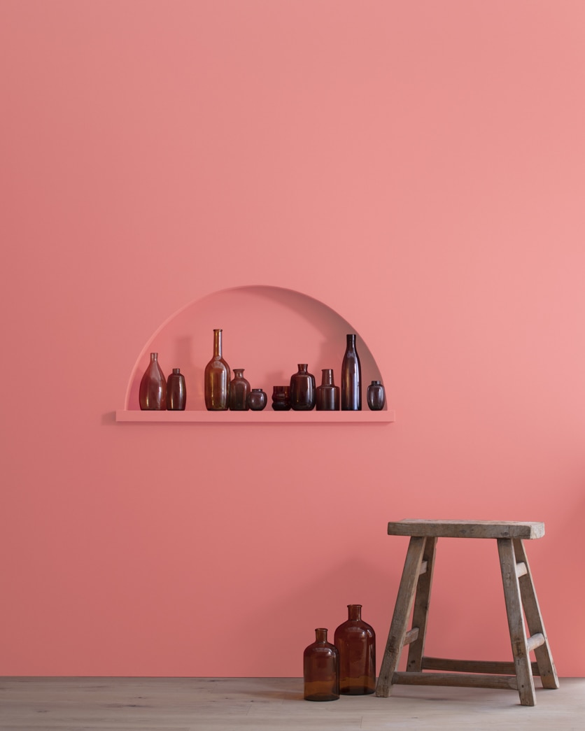 Painted wall in Pink Flamingo CSP-1175