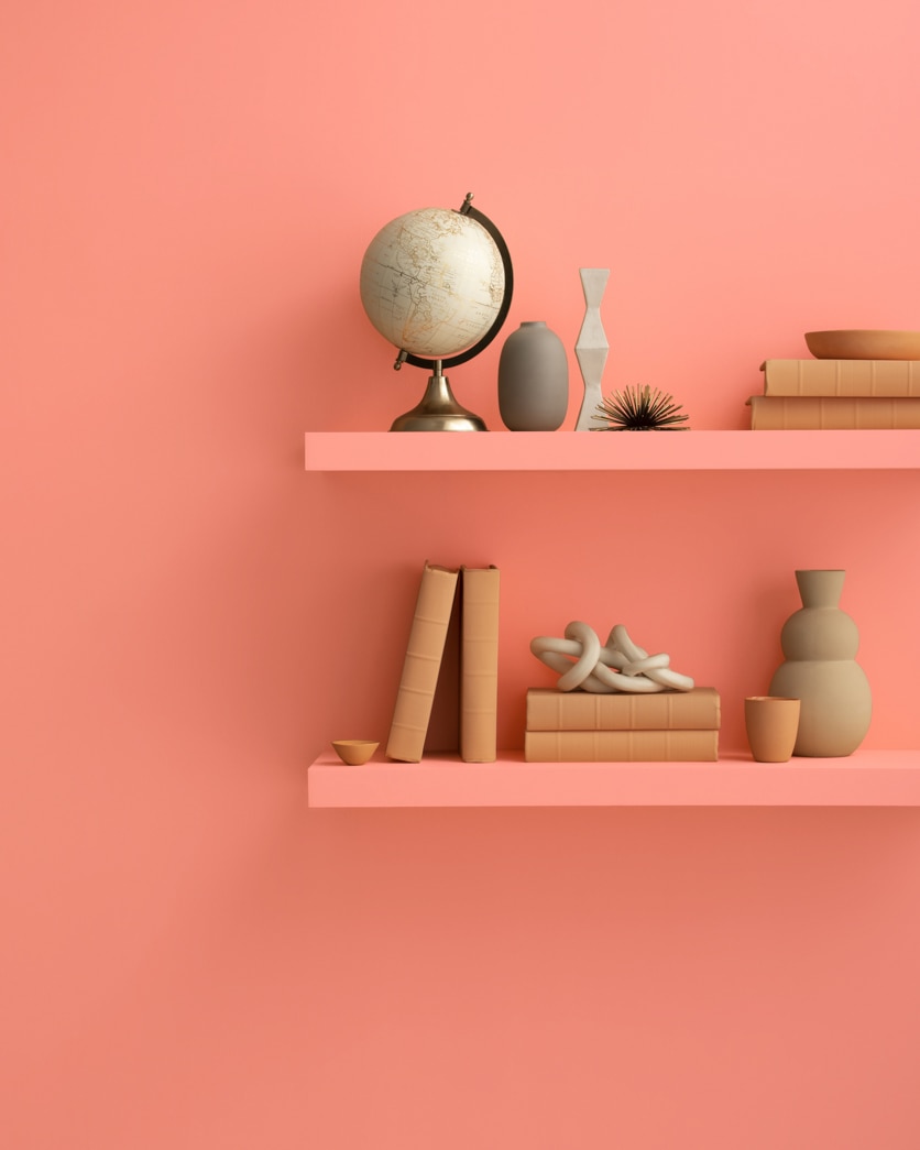 Painted wall in Pink Polka Dot 004