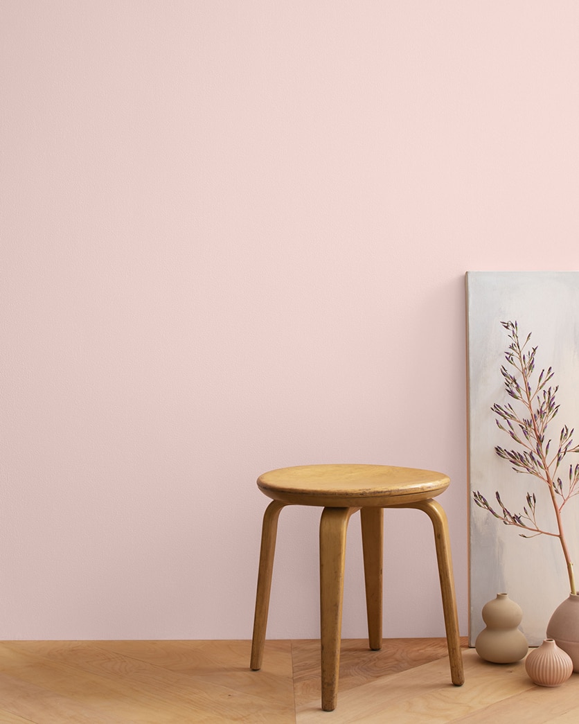 Painted wall in Pleasant Pink 2094-60