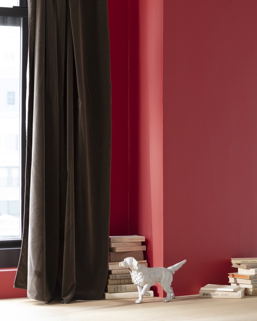 Painted wall in Pomegranate AF-295