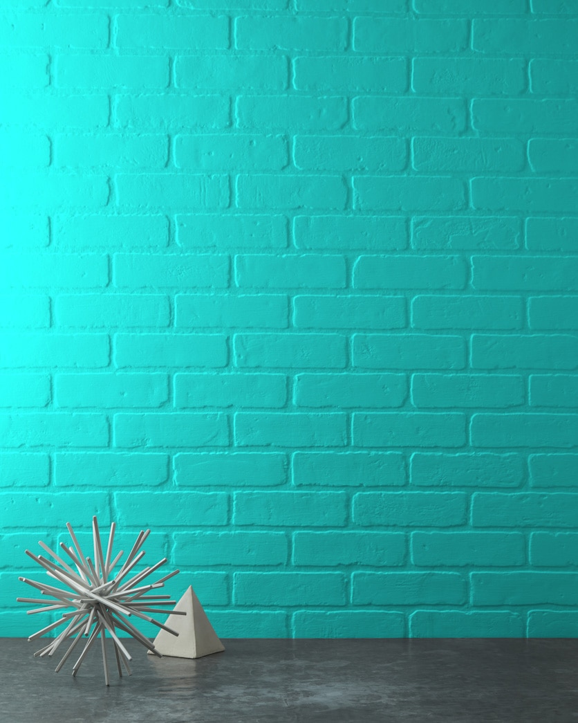 Painted wall in Poolside Blue 2048-40
