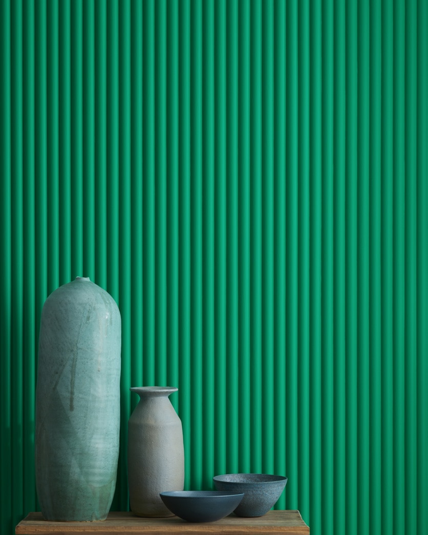 Painted wall in Prairie Green 2038-30