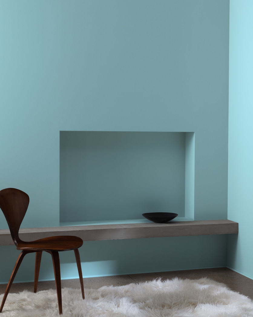 Painted wall in Province Blue 2135-40