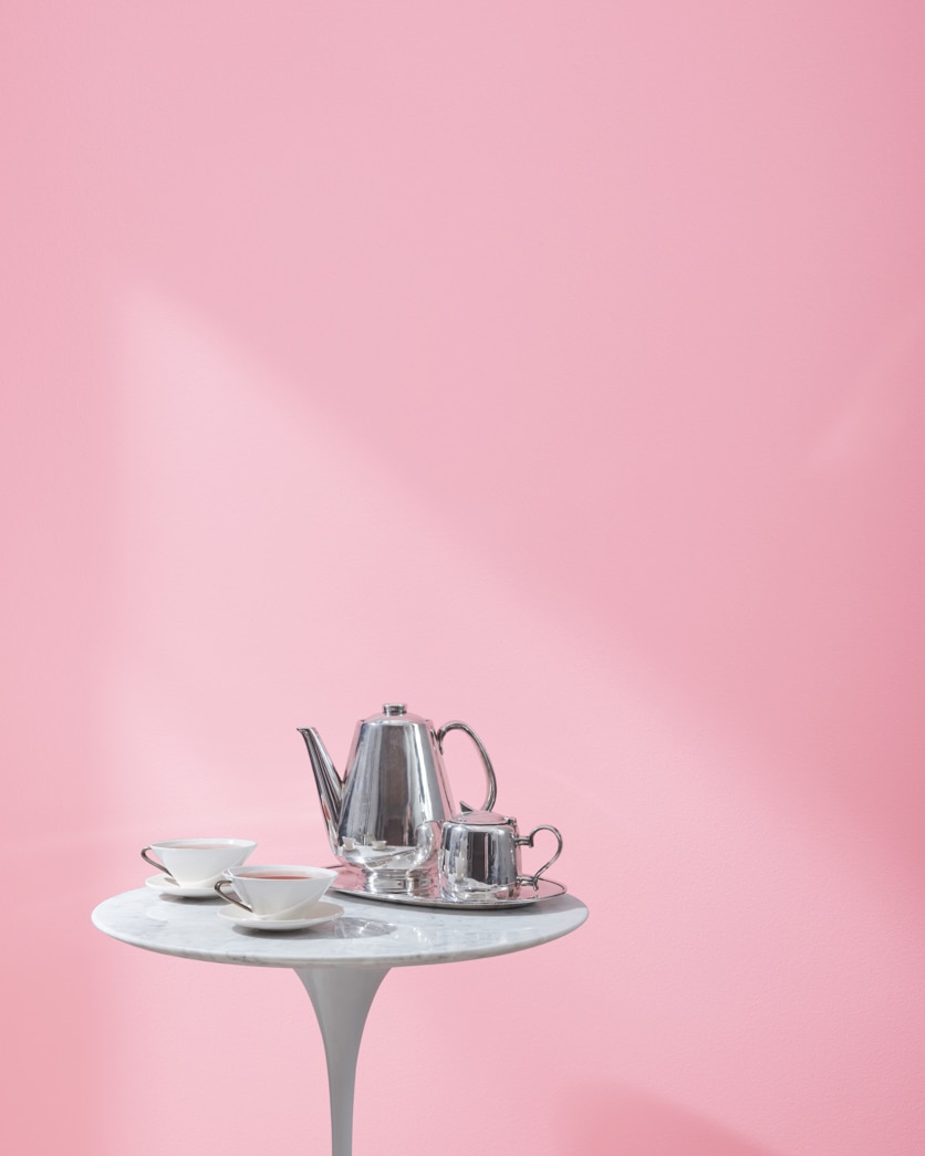 Painted wall in Pure Pink 1325
