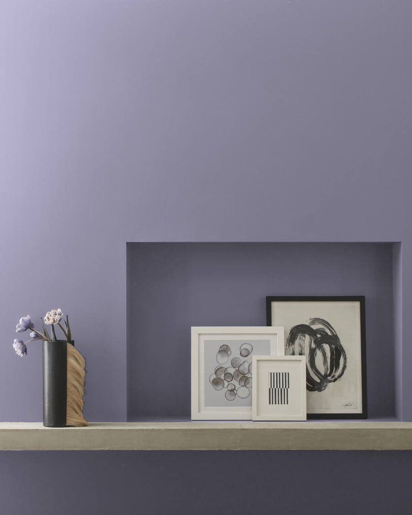 Painted wall in Purple Haze CC-980