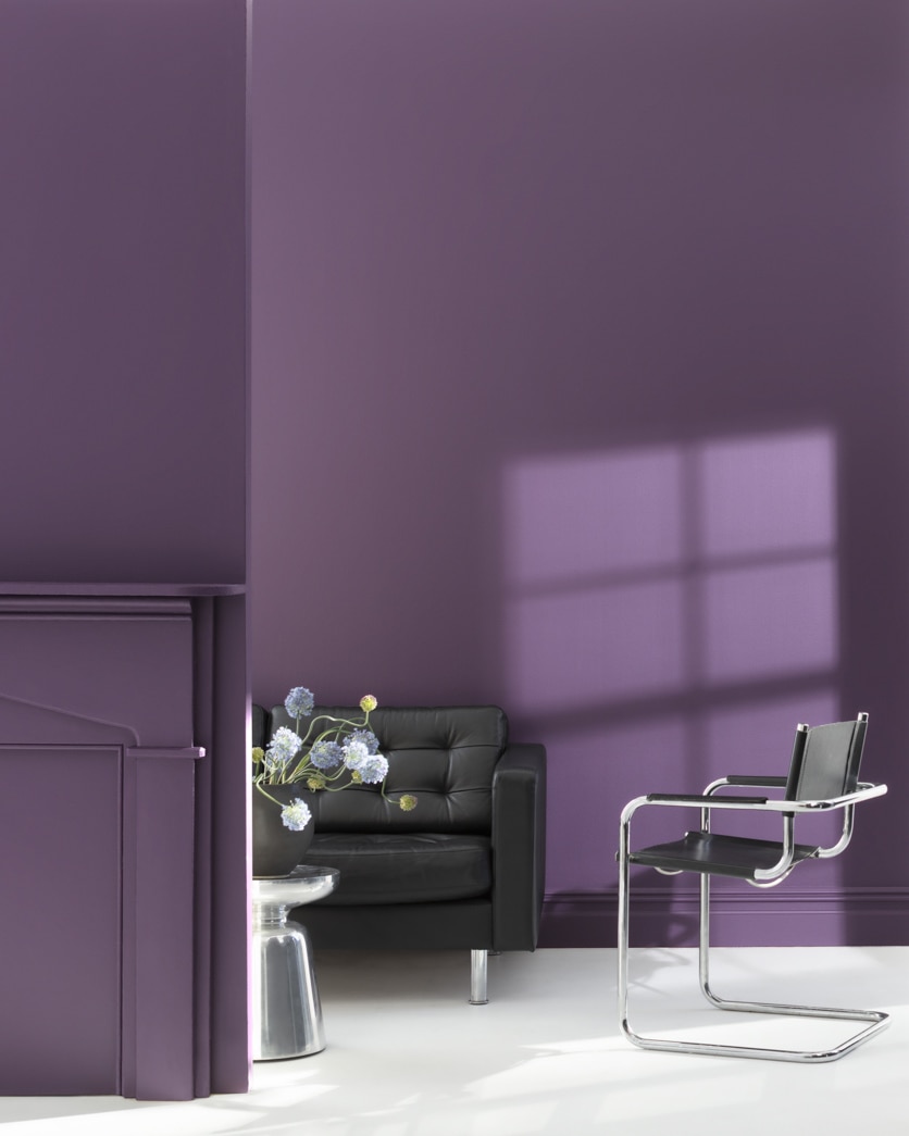 Painted wall in Purple Lotus 2072-30