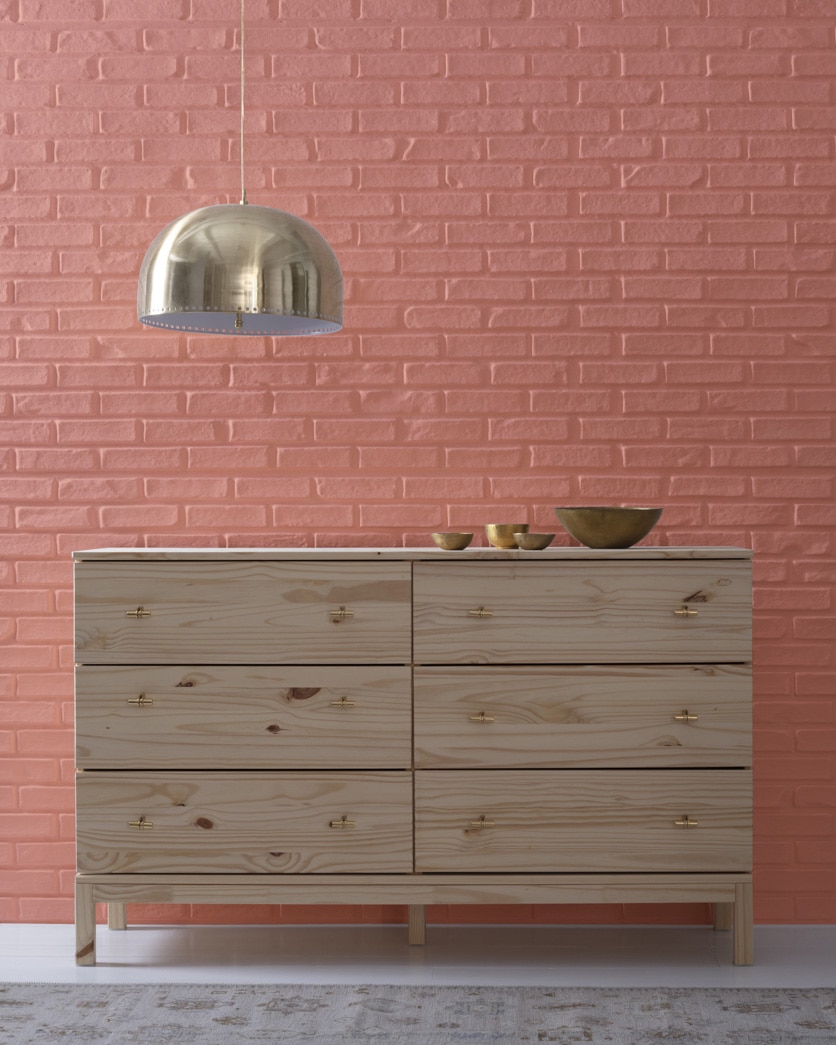 Painted wall in Red River Clay 2091-40