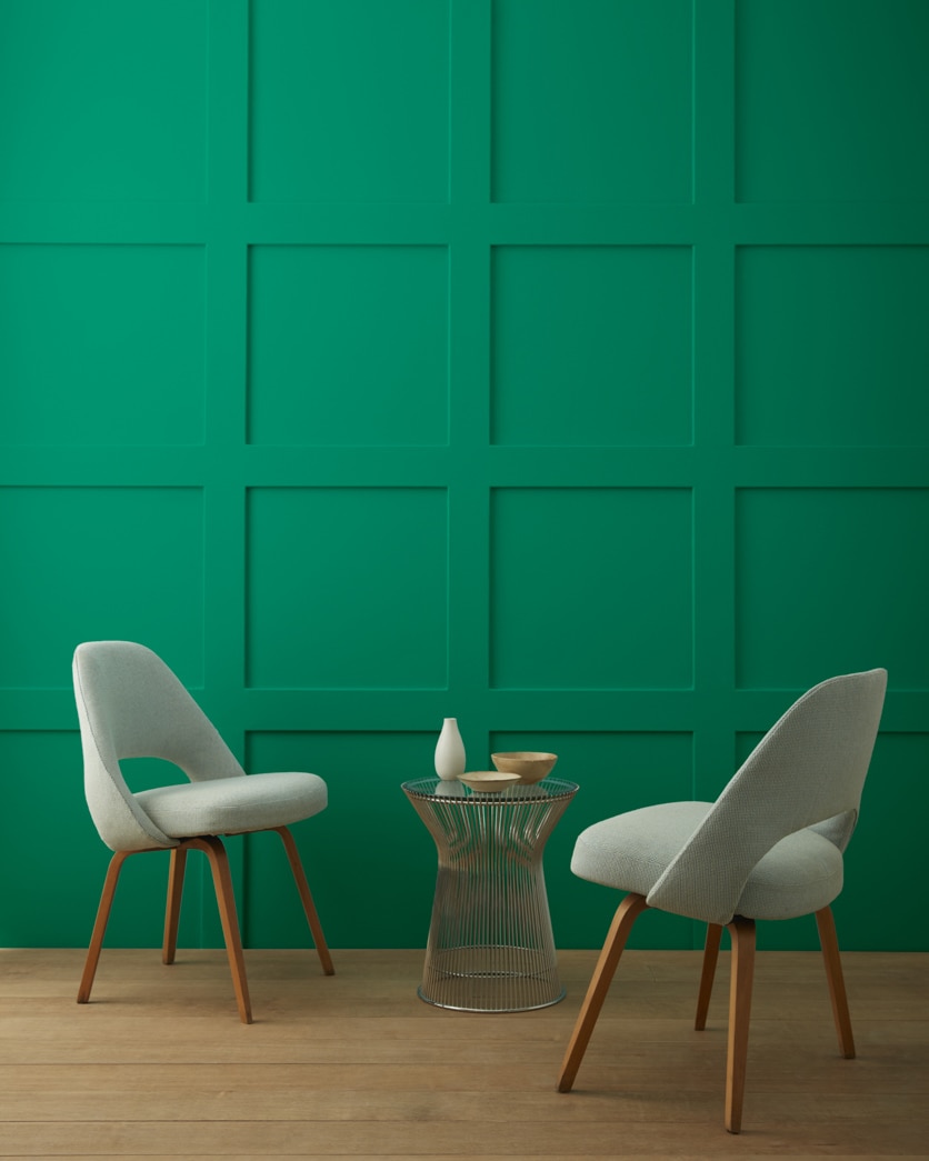 Painted wall in Reef Green 2042-20