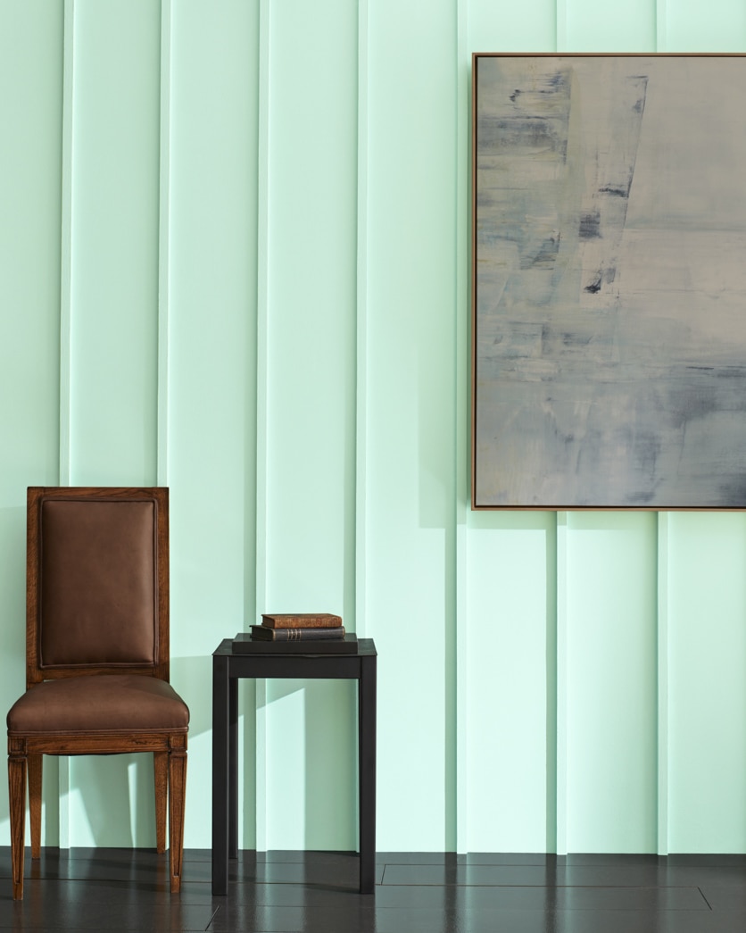 Painted wall in Refreshing Teal 2039-70