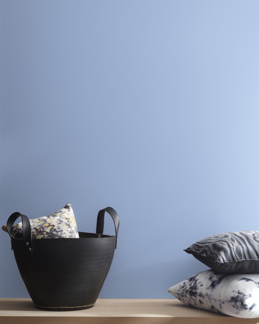 Painted wall in Riviera Azure 822