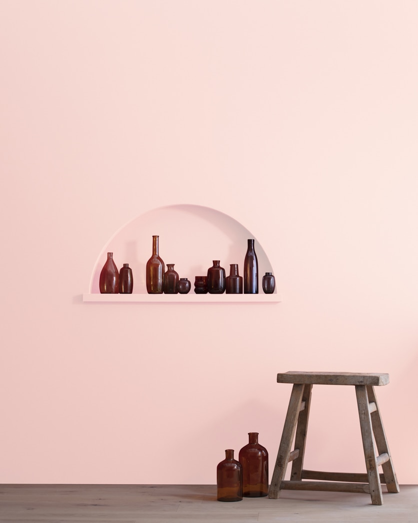 Painted wall in Rose Petal 2010-60