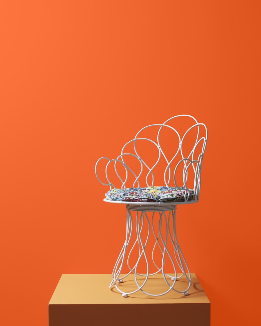Painted wall in Rumba Orange 2014-20