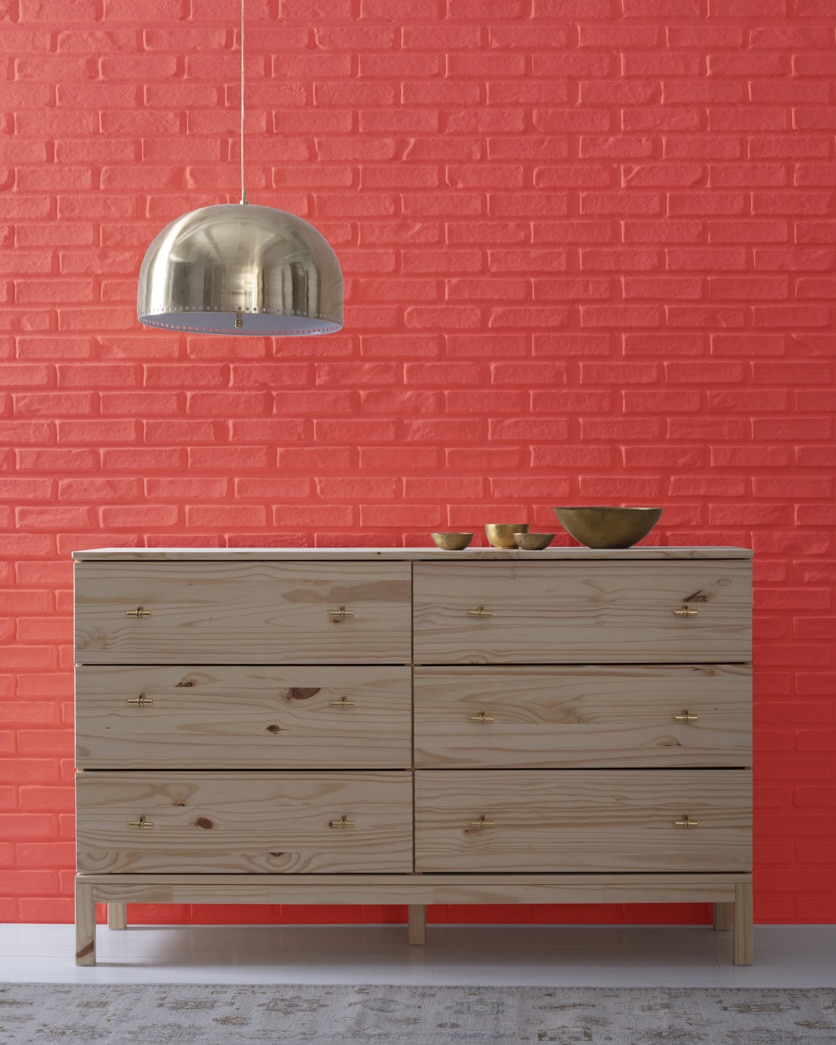 Painted wall in Ryan Red 1314