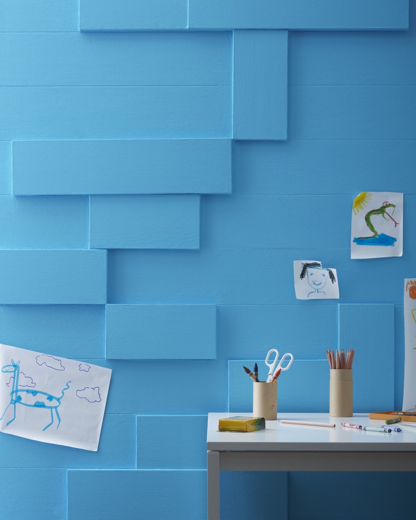Painted wall in Sailor's Sea Blue 2063-40