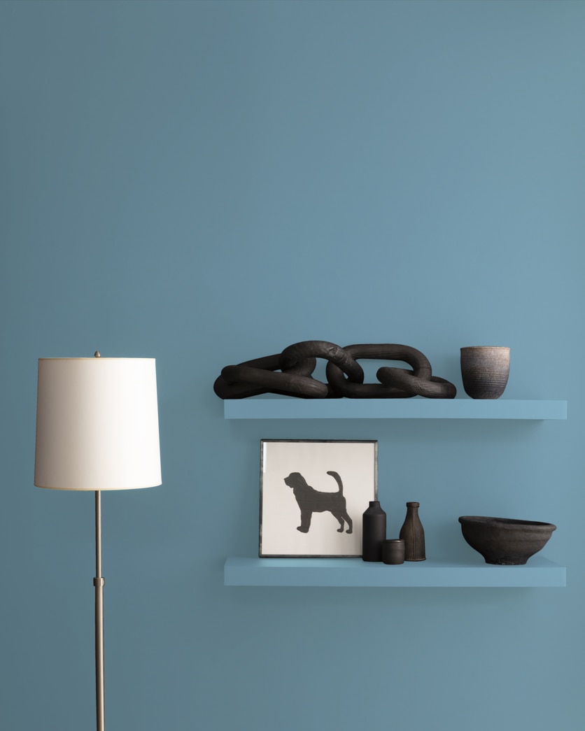 Painted wall in Sea Reflections 1664